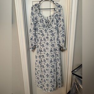 Floral Blue Women's Skirt